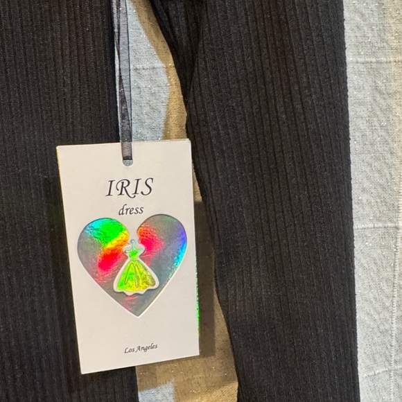 Iris Black Ribbed Knit Top - Picture 3 of 4